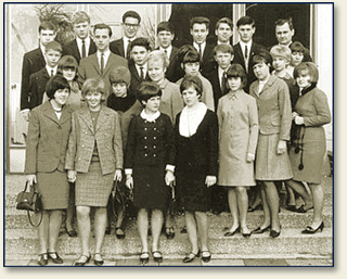 Abschlussklasse A im Herbst 1966